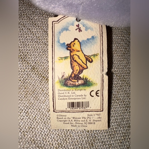 Gund Classic Pooh Eeyore Plush with Tag - Picture 8 of 8